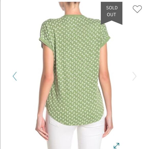 Lucky Brand
Patterned Split Neck T-Shirt - Picture 2 of 6